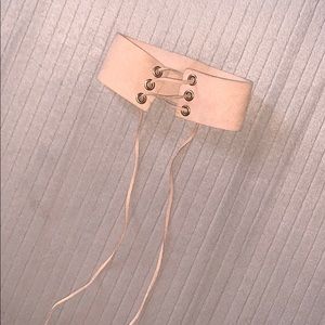 Nude Tie Up Choker